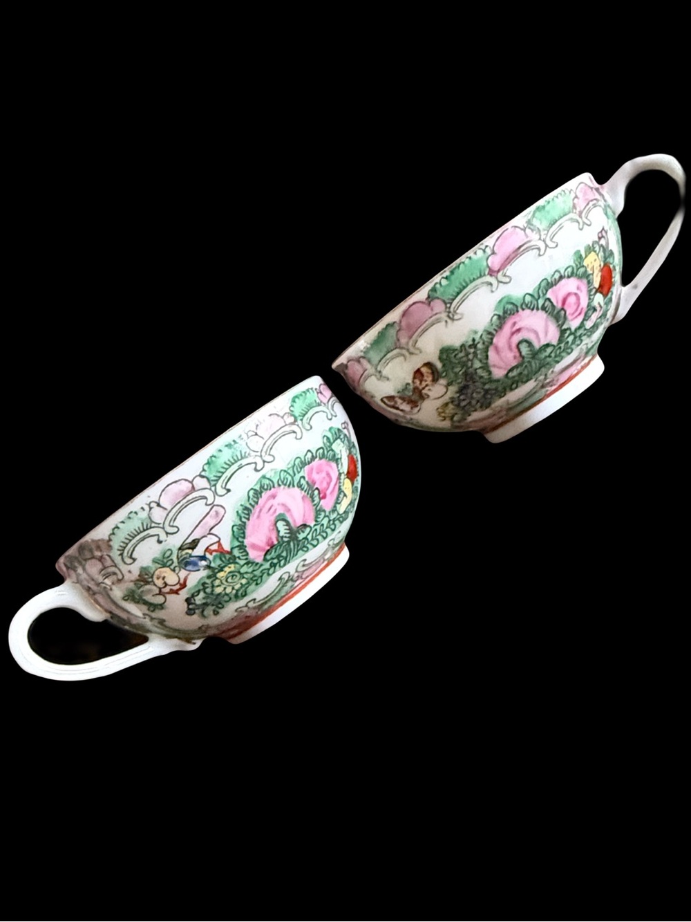 Vintage Pair (set of 2) of ACF (Artistic China Factory) Porcelain Cups